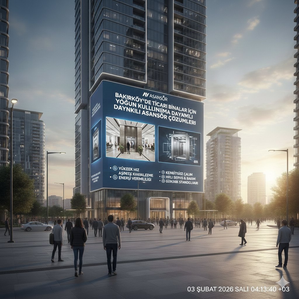 Bakırköy’de Ticari Binalar İçin Yoğun Kullanıma Dayanıklı Asansör Çözümleri 