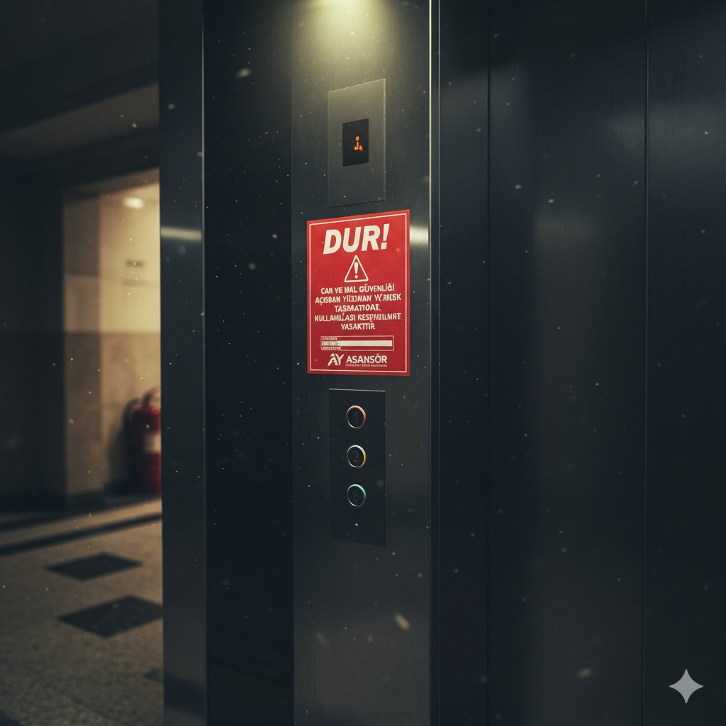 Asansör Kırmızı Etiket